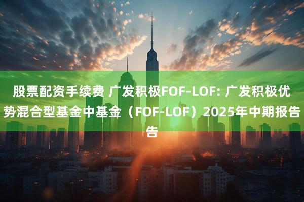 股票配资手续费 广发积极FOF-LOF: 广发积极优势混合型基金中基金（FOF-LOF）2025年中期报告